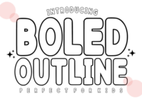 Boled Outline Font - Featured Image