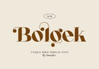 Bolgek Font - Featured Image