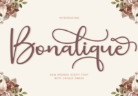 Bonalique Font - Featured Image