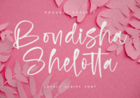 Bondisha Shelotta Font - Featured Image