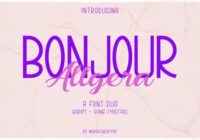 Bonjour Allgera Duo Font - Featured Image