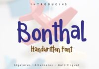 Bonthal Font - Featured Image