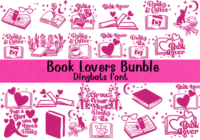 Book Lovers Bundle Font - Featured Image