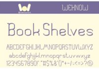 Book Shelves Font - Featured Image