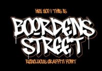 Boorden Street Font - Featured Image