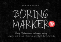 Boring Marker Font - Featured Image