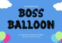 Boss Balloon Font - Featured Image