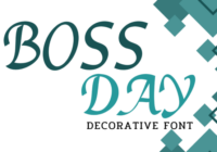 Boss Day Font - Featured Image
