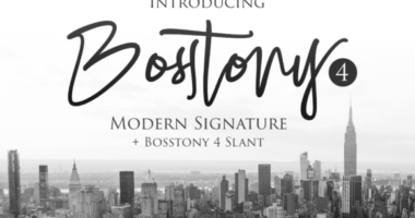 Bosstony 4 Font - Featured Image