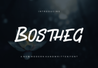 Bostheg Font - Featured Image