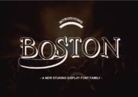 Boston Family Font Font - Featured Image