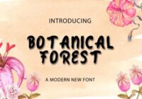 Botanical Forest Font - Featured Image