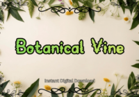 Botanical Vine Font - Featured Image