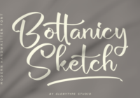 Bottanicy Sketch Font - Featured Image