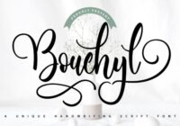 Bouchyl | Unique Handwriting Script Font Font - Featured Image