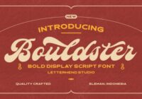 Bouldster Font - Featured Image
