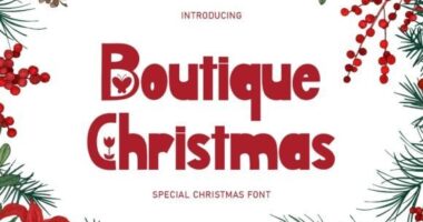 Boutique Christmas Font - Featured Image