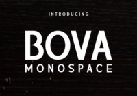 Bova Monospace Font - Featured Image