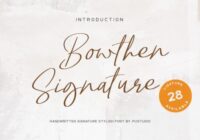 Bowthen Signature Font - Featured Image