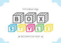 Box Style Font - Featured Image