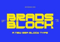 Brads Block Font - Featured Image
