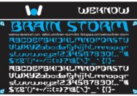 Brain Storm Font - Featured Image