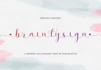 Brainlysign Font - Featured Image