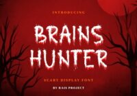 Brains Hunter Font - Featured Image