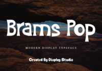 Brams Pop Font - Featured Image