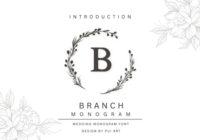 Branch Monogram Font - Featured Image
