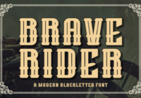 Brave Rider Font - Featured Image