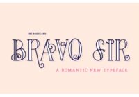 Bravo Sir Family Font - Featured Image