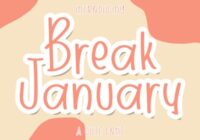 Break January Font - Featured Image