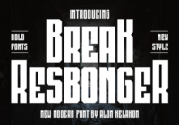 Break Resbonger Font - Featured Image