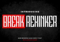 Break Rexinker Font - Featured Image