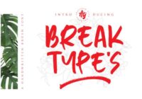 Break Types Font - Featured Image