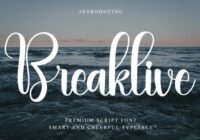Breaklive Font - Featured Image