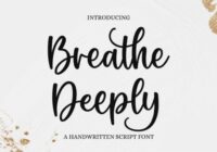 Breathe Deeply Font - Featured Image
