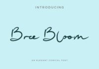 Bree Bloom Font - Featured Image
