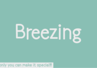 Breezing Font - Featured Image