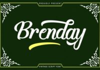 Brenday Font - Featured Image