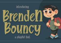 Brenden Bouncy Font - Featured Image