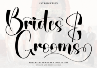 Brides Grooms Font - Featured Image