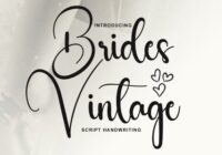Brides Vintage Font - Featured Image
