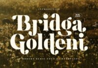 Bridga Goldeni Font - Featured Image