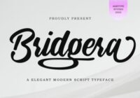 Bridgera Font - Featured Image