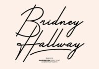 Bridney Hallway Font - Featured Image