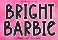 Bright Barbie Font - Featured Image