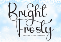 Bright Frosty Font - Featured Image