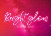 Bright Glow Font - Featured Image
